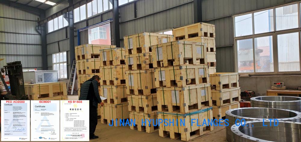 Hyupshin Flanges Store and Warehouse for Plywood Box / Case Packing for Flanges