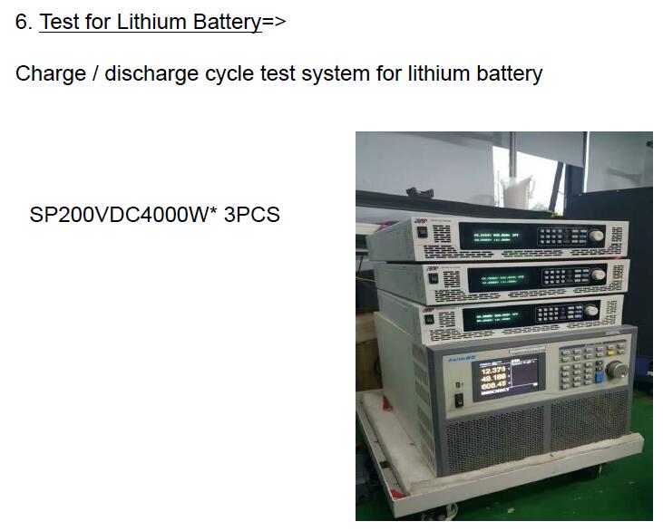 Test for Lithium Battery