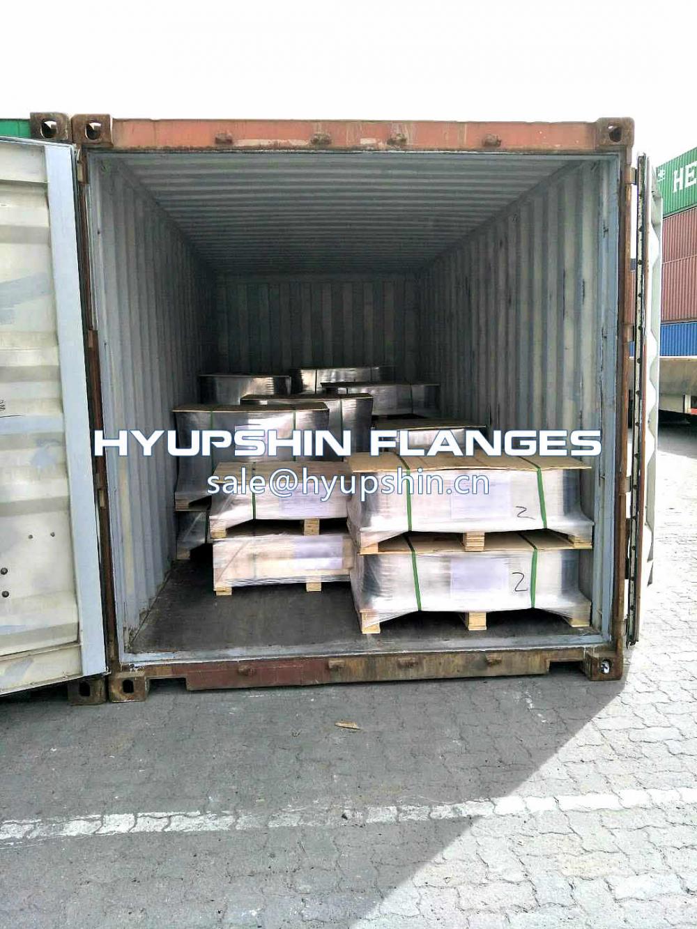Hyupshin Flanges Export to Romania by Containers