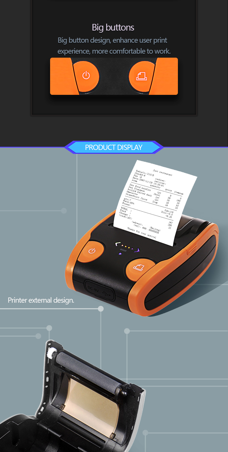 thermal Bluetooth Printer  2