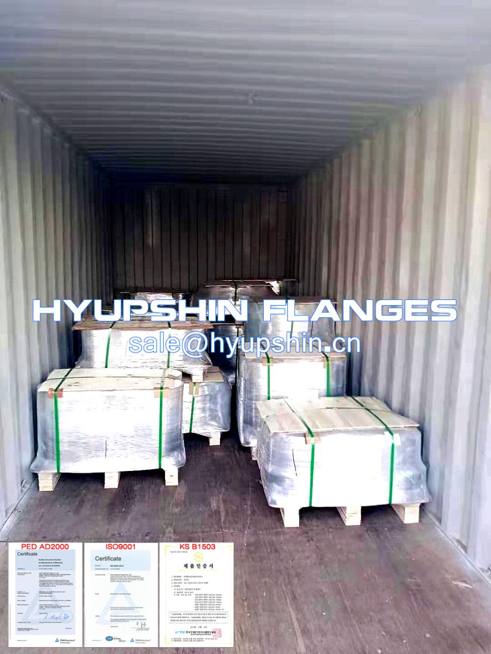Hyupshin Flanges Export from Shanghai Port