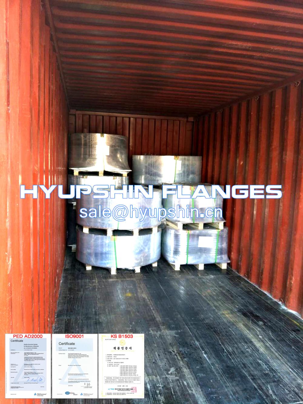 Hyupshin Flanges Export Shipment