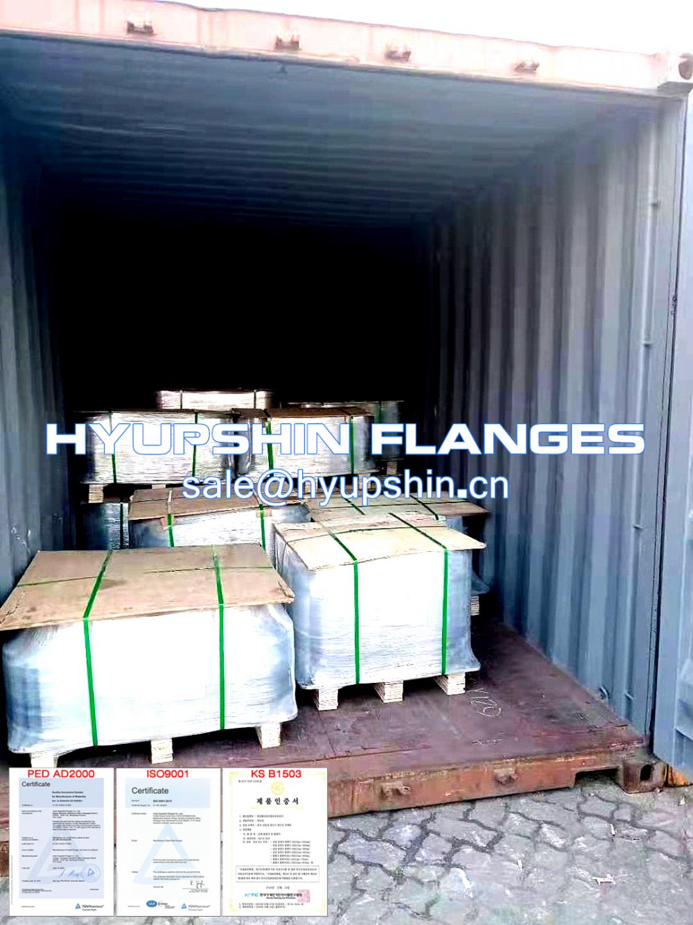 Hyupshin Flanges Export Shipping