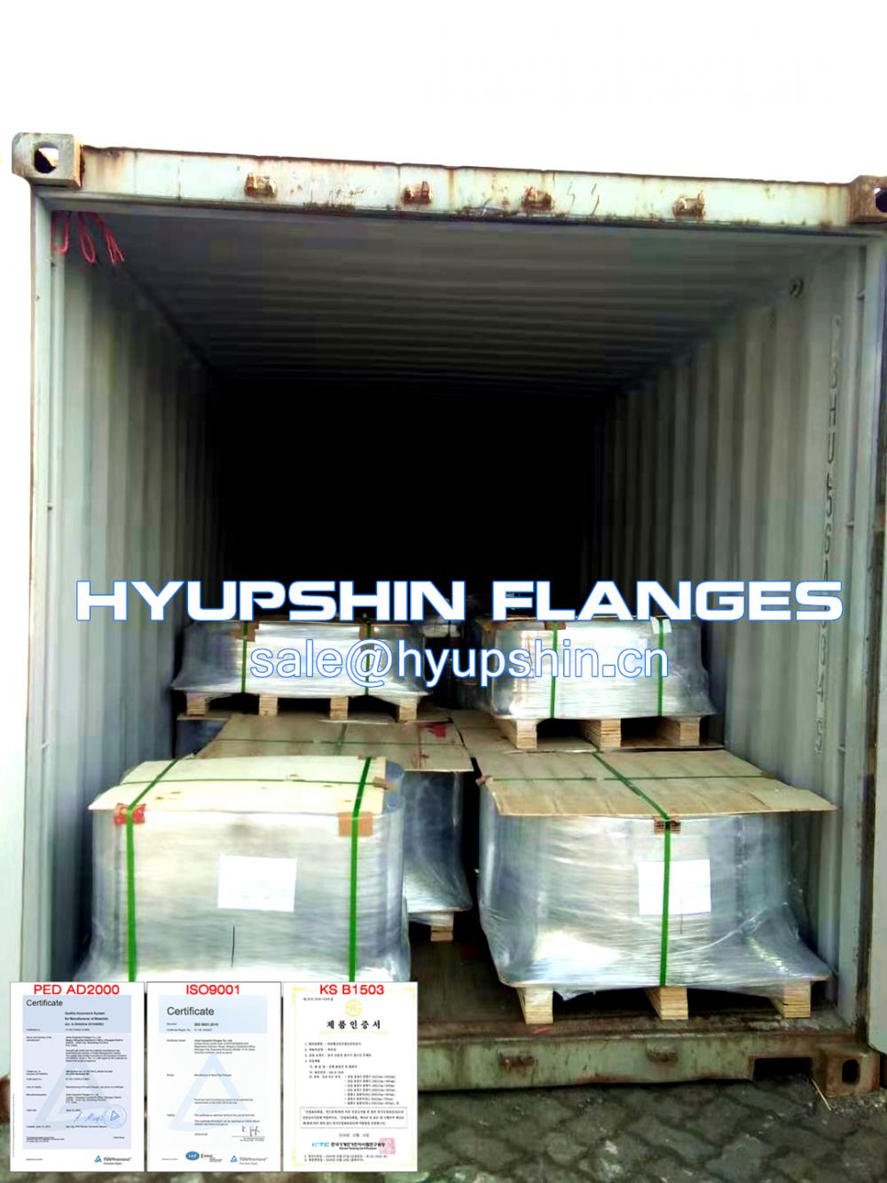 Hyupshin Flanges Export From Qingdao Port