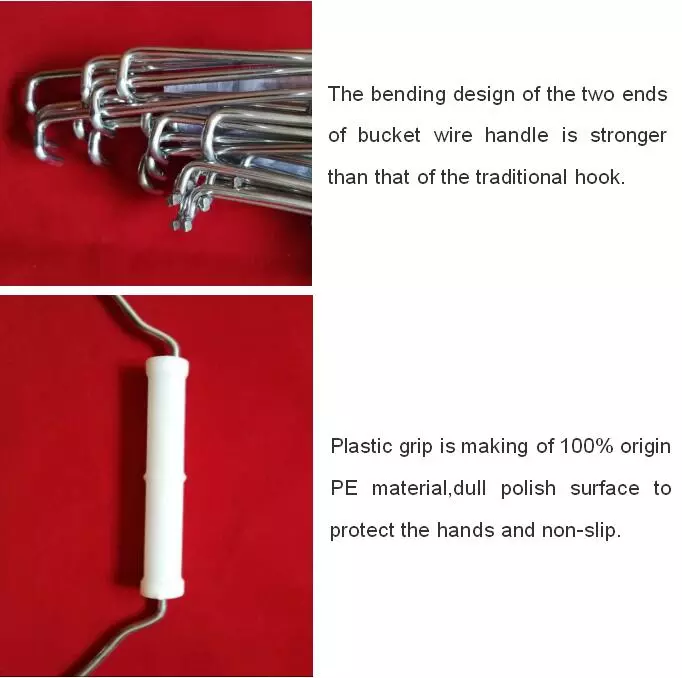 5 gallon plastic bucket handle steel wire handle for sale
