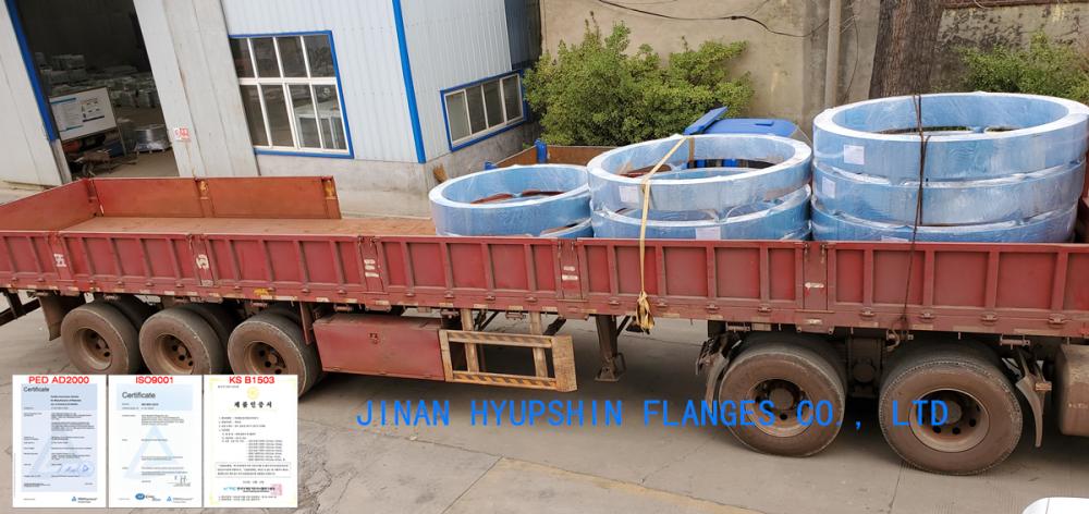 Hyupshin Flanges Delivery Steel Flanges to Qingdao Port Every Day