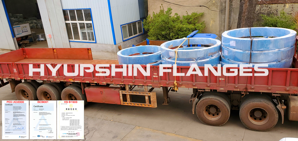 Hyupshin Flanges Export Large Size Flanges Rings Max to DN2200