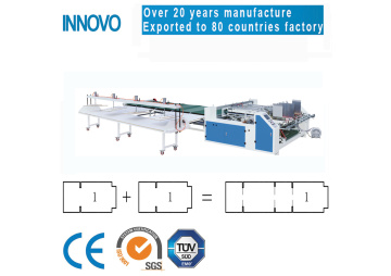 twin parts gluing and folding machine