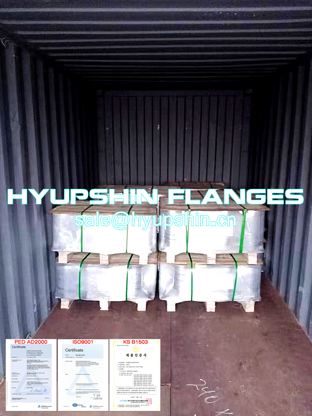 Hyupshin Flanges Export to France