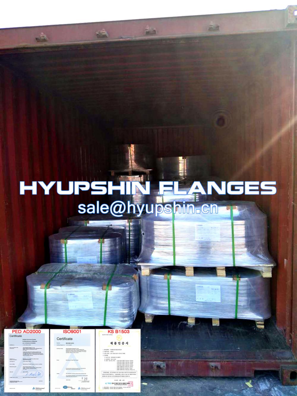 Hyupshin Flanges Export Shipment Package