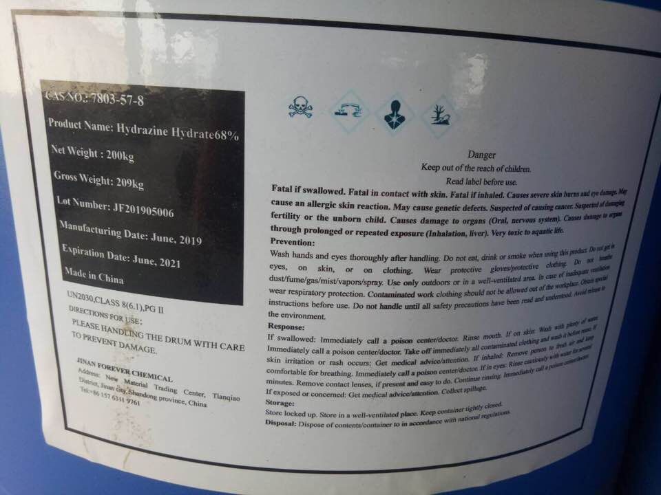 HYDRAZINE HYDRATE68%