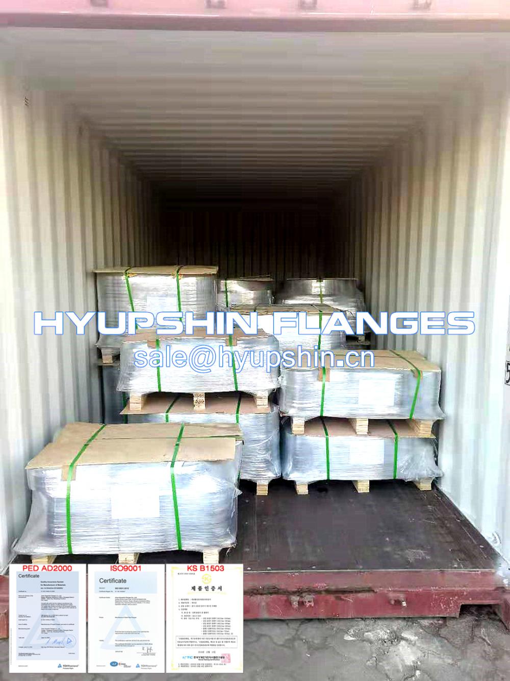 Hyupshin Flanges Export Loading