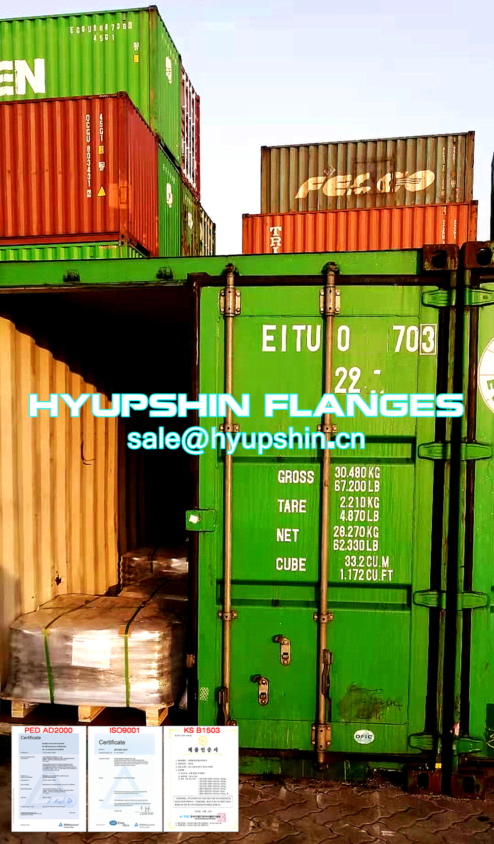 Hyupshin Flanges Export to Germany