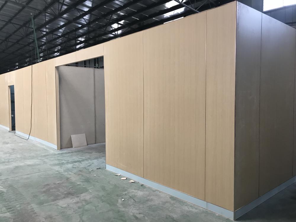Prefab cabin wall cladding