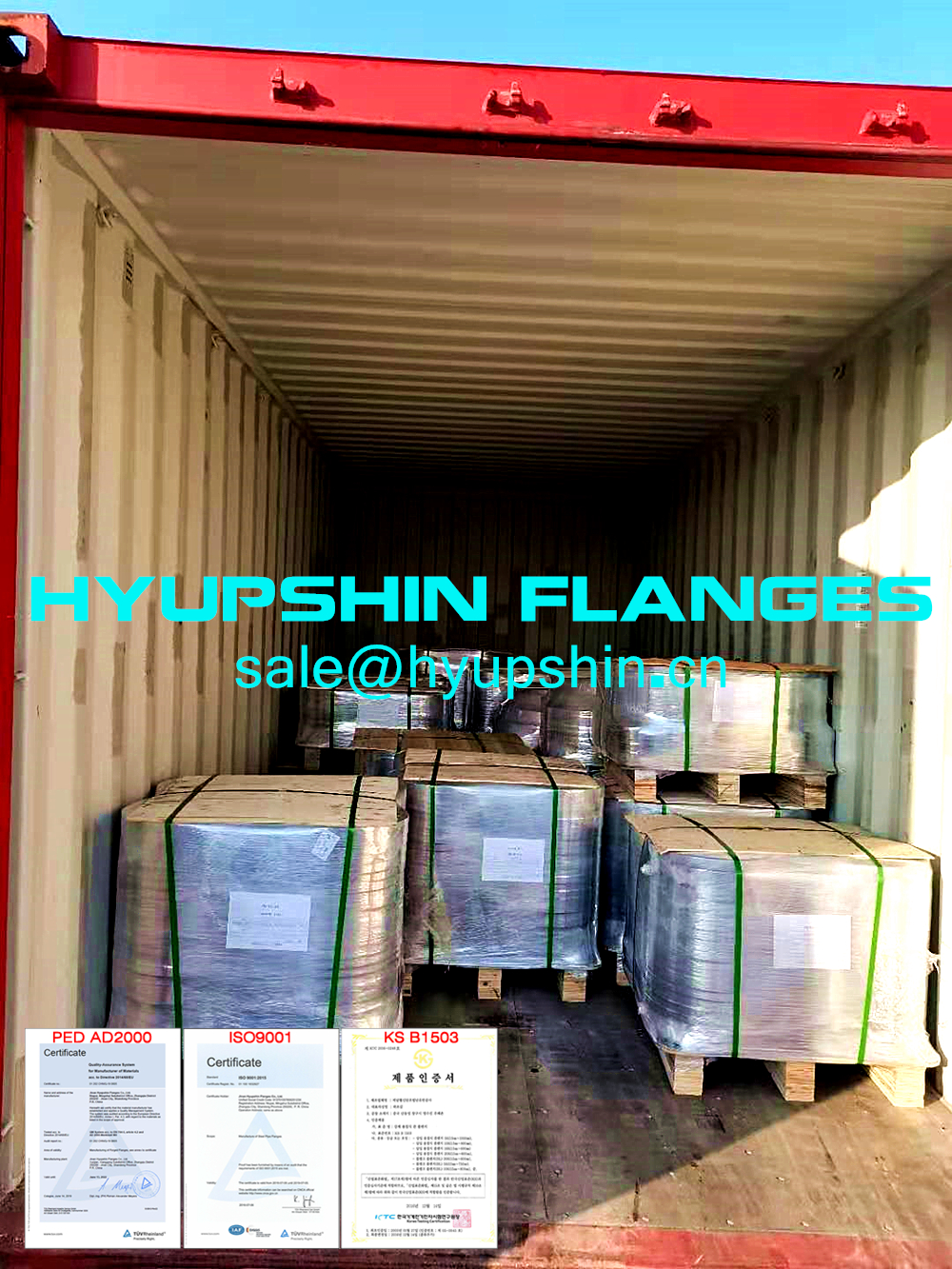 Hyupshin Flanges Export to Italy