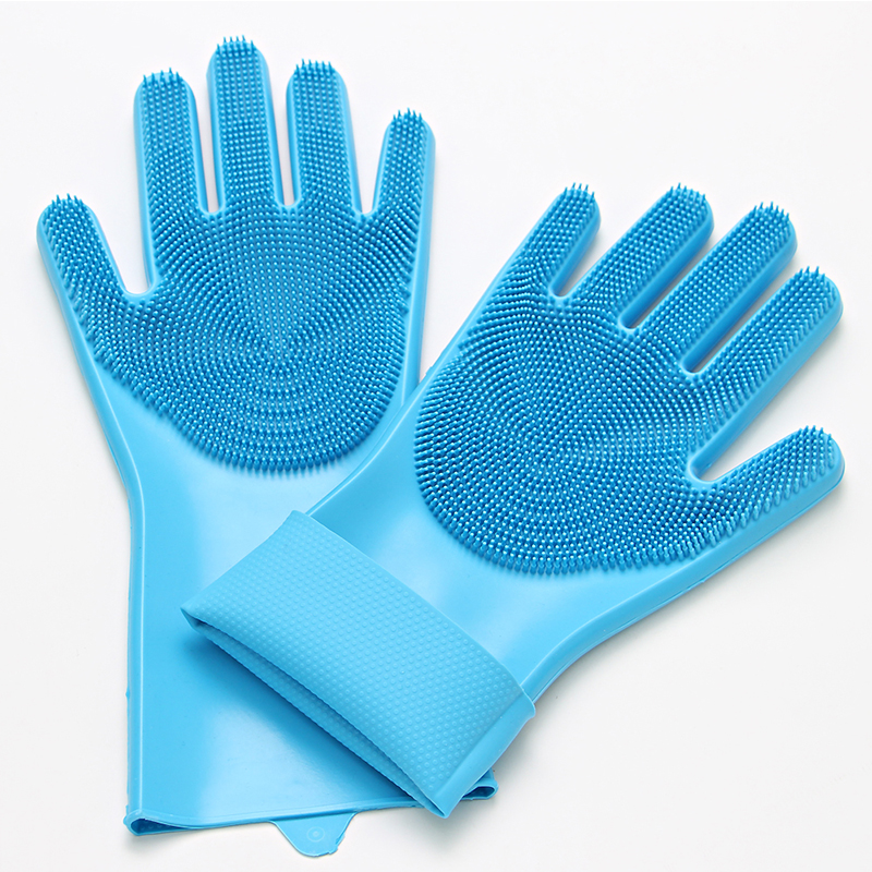 Amazon hot sales magic Silicone dishwashing Kitchen Gloves