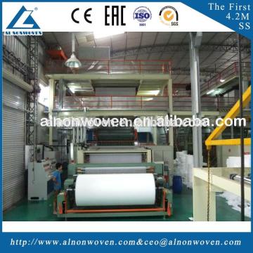 Professional AL-1600 S 1600mm PP spunbond fabric making machine with CE certificate