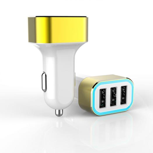 Mult-funtion 5.2A Output 3 USB Car Charger