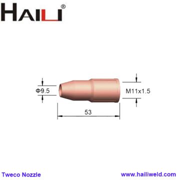 Tweco Mini MIG Gun Nozzle 21-37
