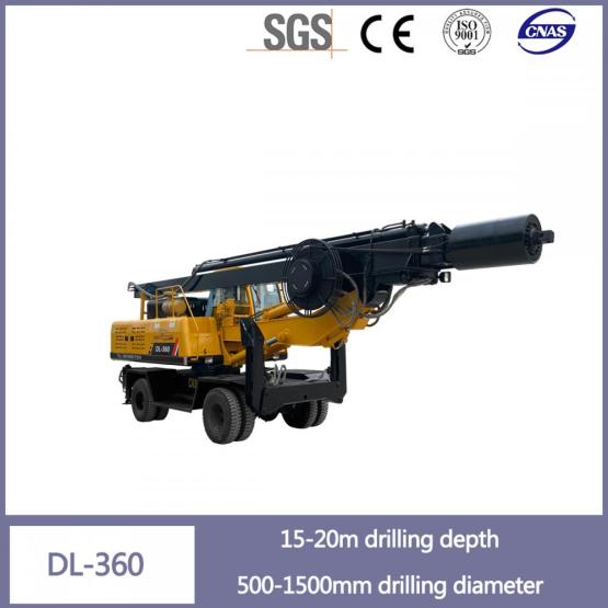 15-20 Meter Dl-360 Pile Driver Machine for Sale