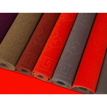 Factory direct printed embossed mat carpet in rolls
