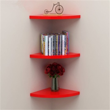 Solid Wood or MDF  Sector Wall Shelf Corner Partition