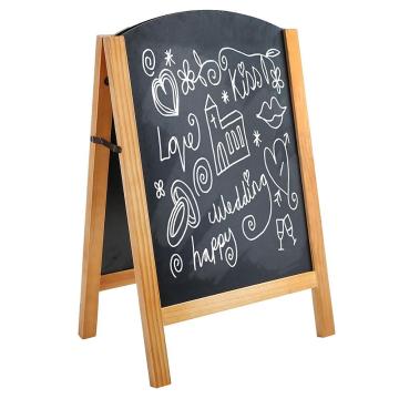 Freestanding A-Frame Chalkboard Display Sign, Double Sided Message Board