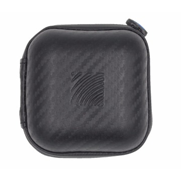 High-end protective mini pu earphone carrying case with zipper