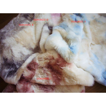 Tie-Dyed Long Fabric Faux Fur
