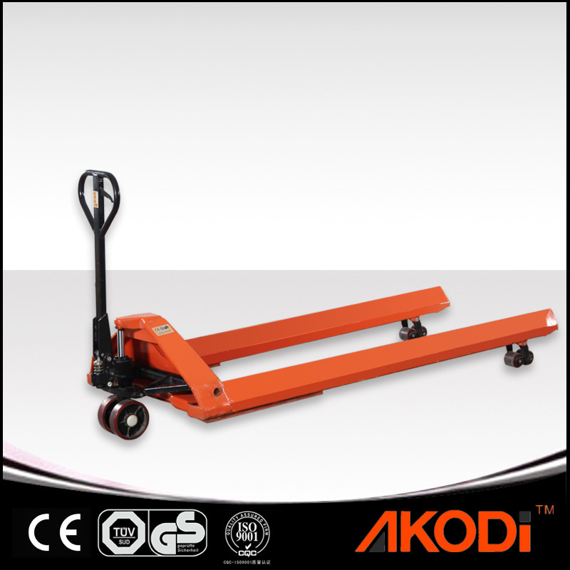 Pallet Truck with Long Triangular Forks