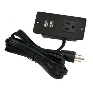 US Single Outlet Unit Strip With USB