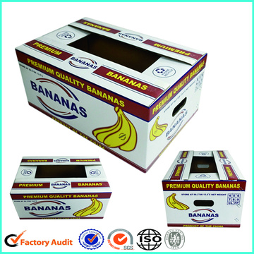 Corrugated Paper Fruit Carton Banana Packaging Box
