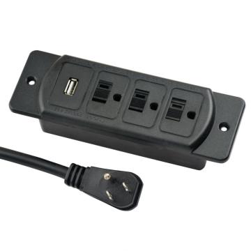 US 3-Outlets Power Unit With USB