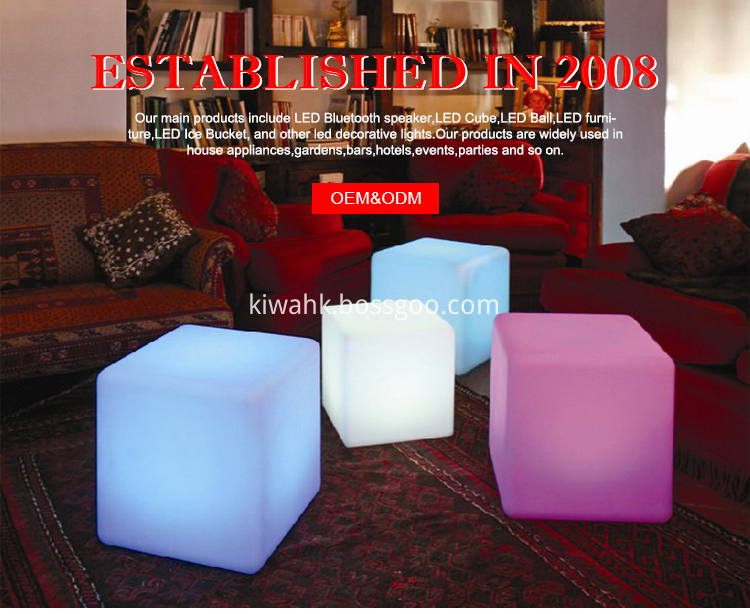 LED Cube Color Changing Bluetooth Speaker