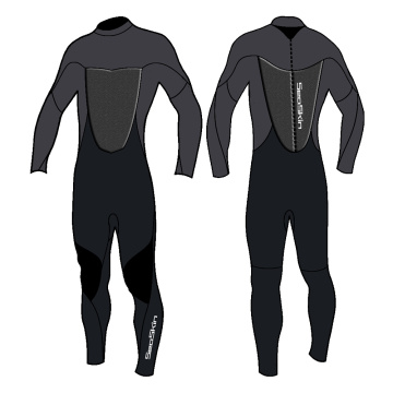 Seaskin Men's Back Zip Fullsuit Diving Wetsuits