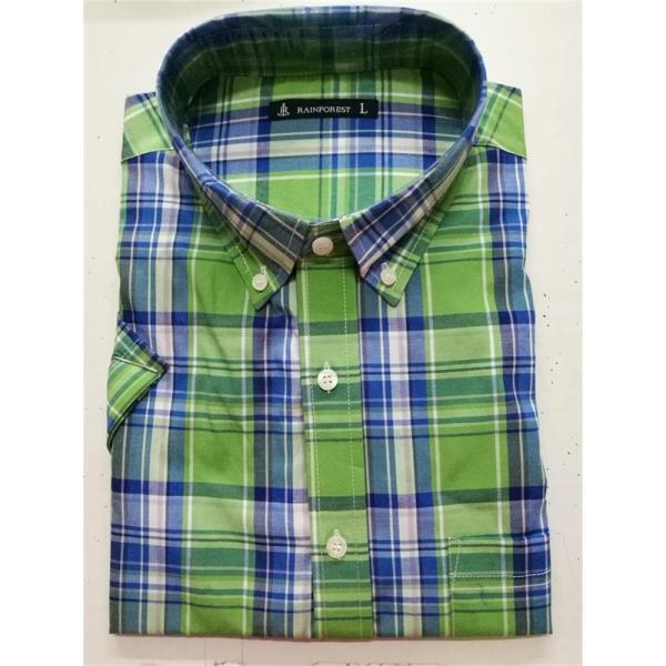 T/C Men's Yarn Dye Long Sleeve Basic Shirt