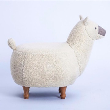 Top Quality Children Furniture Cute Wooden Animal Sheep Shape Stool
