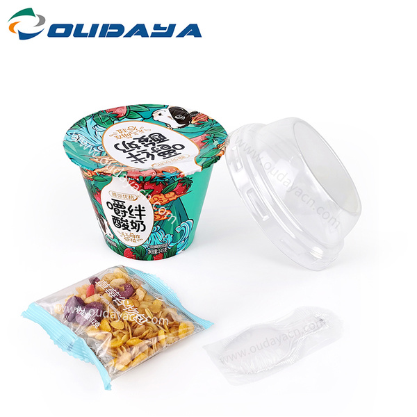 Custom Printing Plastic frozen Yogurt Cup with Lid