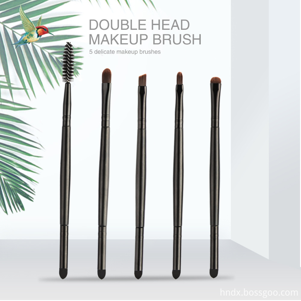 5 Piece Double Head Eye Makeup Brushes 1