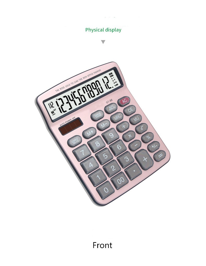 Check & correct desktop electronic calculator
