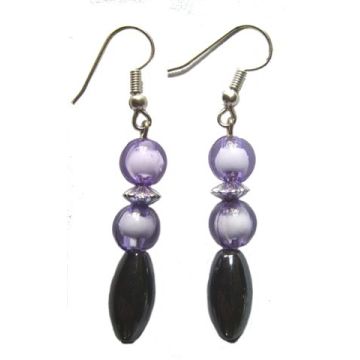 Hematite Earring with 925 silver hook