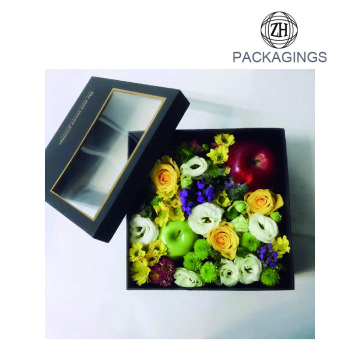 Luxury fresh rose flower packaging box wholesale