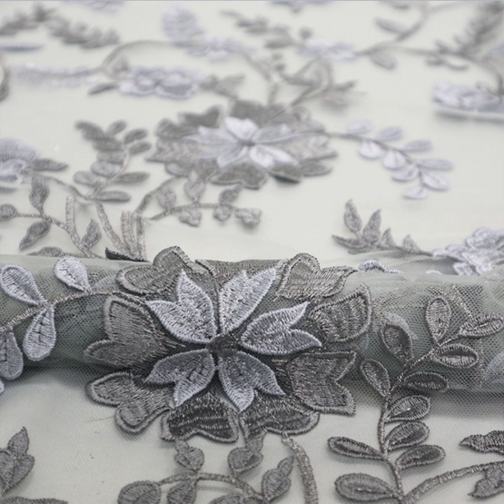 Flower Embroidery lace 3D Africa Fabric