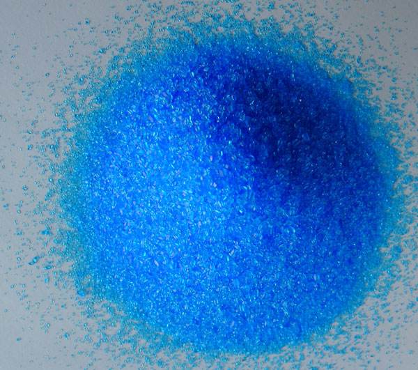 copper sulfate in solution