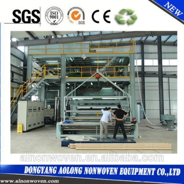 2400mm PP spunbond nonwoven fabric making machine with single beam