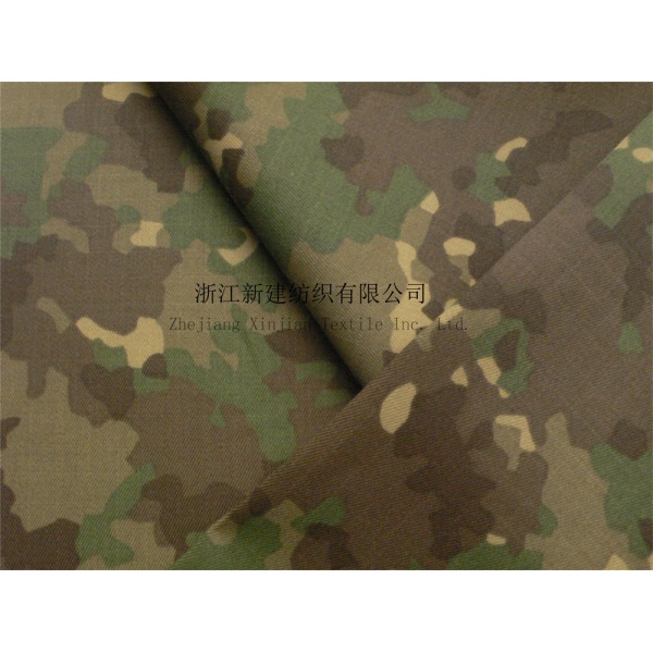 Cotton Nylon Interweave Camouflage Fabric for Combat Uniform