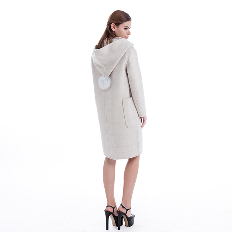 Cashmere Hooded Coat for Winter