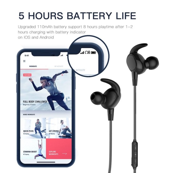 Magnetic Wireless Headphone V4.1 Sports Headphones