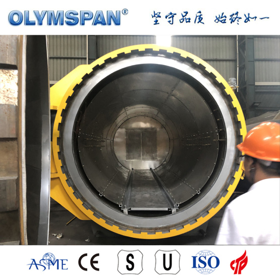 ASME standard fiber glass material treatment autoclave