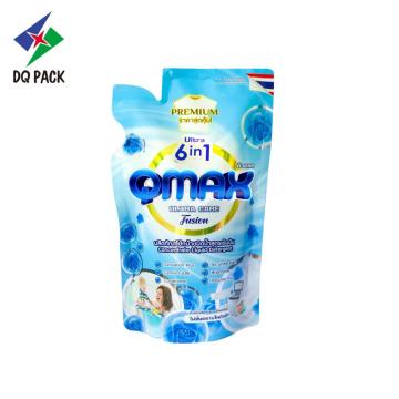 Special shape pouch liquid detergent packaging